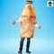 Brown Bag Bottle Costume Beverage Foam Tunic Photo Print Funny Adult Halloween Party Outfit